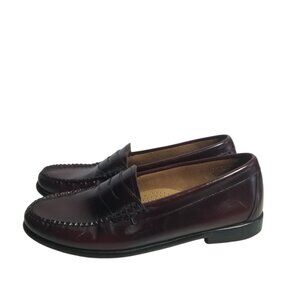G.H. Bass Weejun's Women's Burgundy Penny Loafers Sz 8.5M